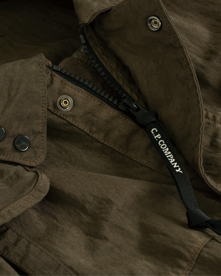 Heren | Jassen | C.P. Company | Garment Dyed Quartz Goggle Jacket Dark Green