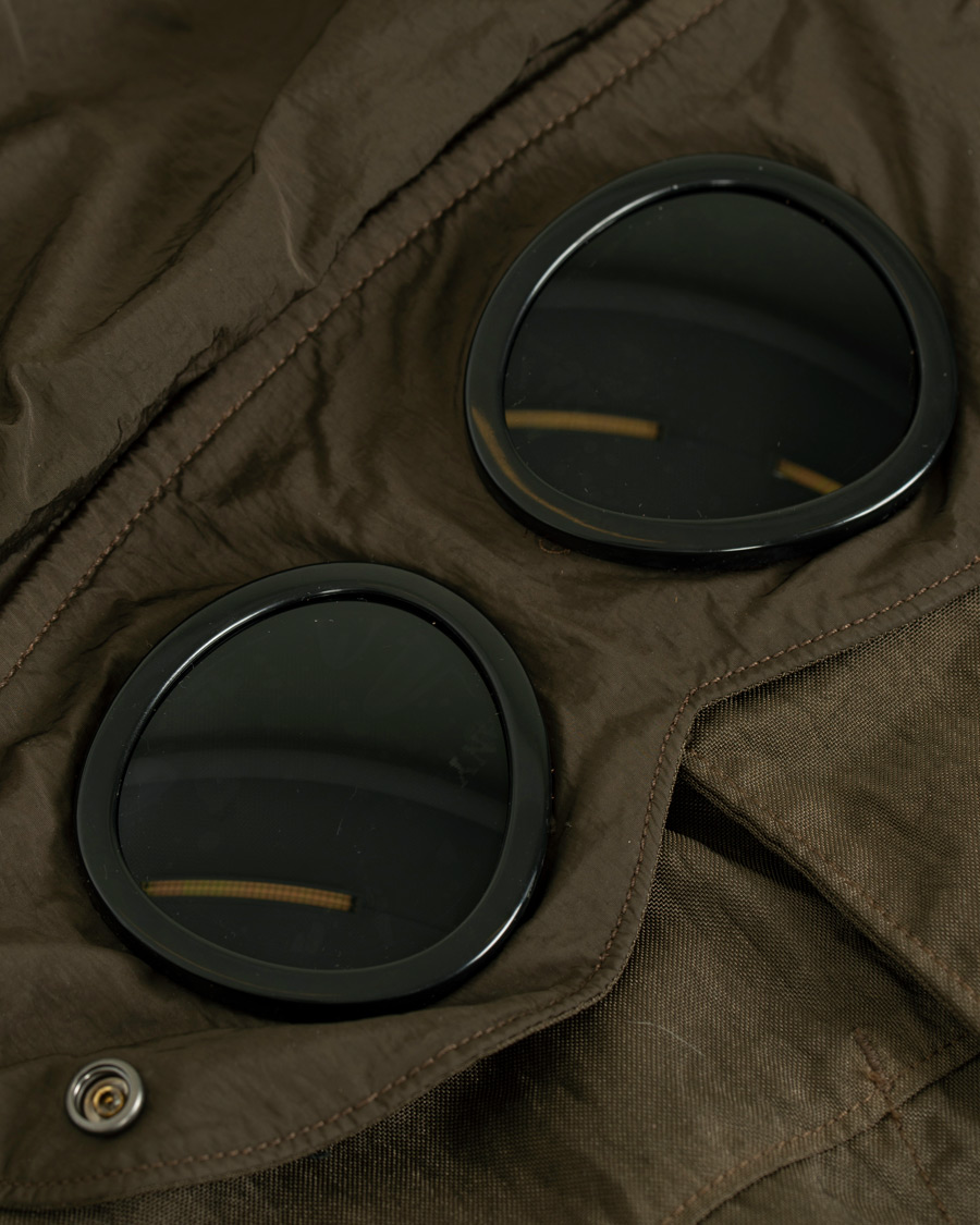 Heren | Jassen | C.P. Company | Garment Dyed Quartz Goggle Jacket Dark Green