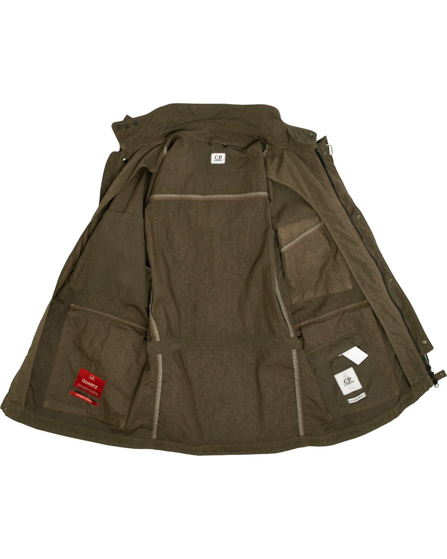 Heren | Jassen | C.P. Company | Garment Dyed Quartz Goggle Jacket Dark Green