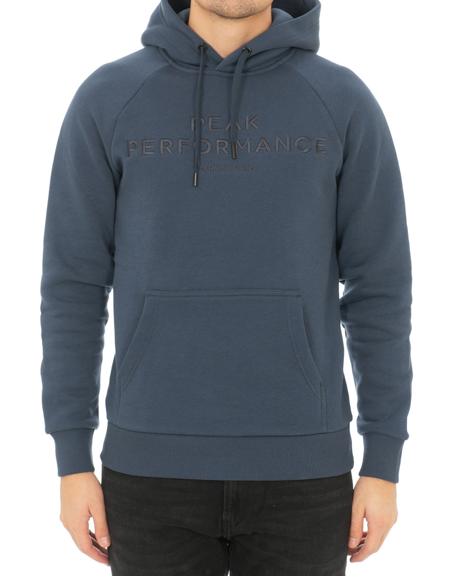 Heren | Truien | Peak Performance | Original Hoodie Blue Steel