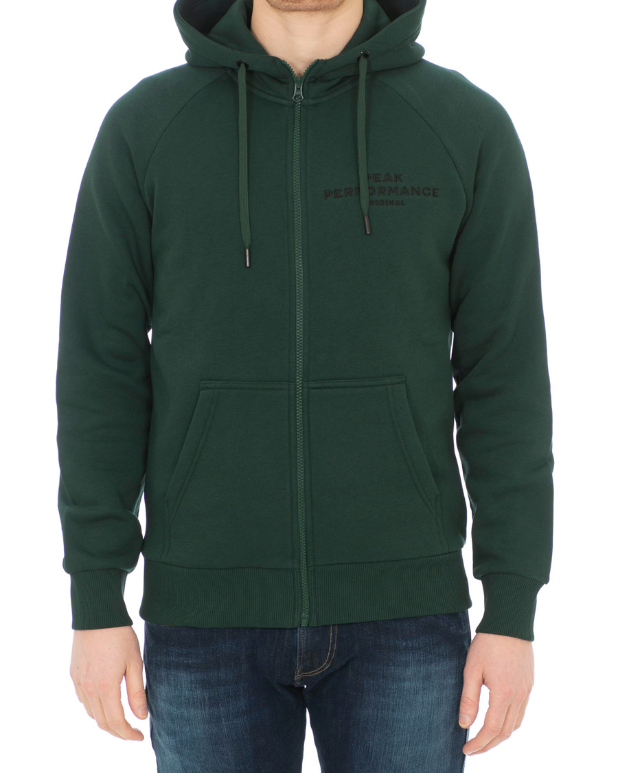 Heren | Truien | Peak Performance | Original Full Zip Hoodie Pine Grove