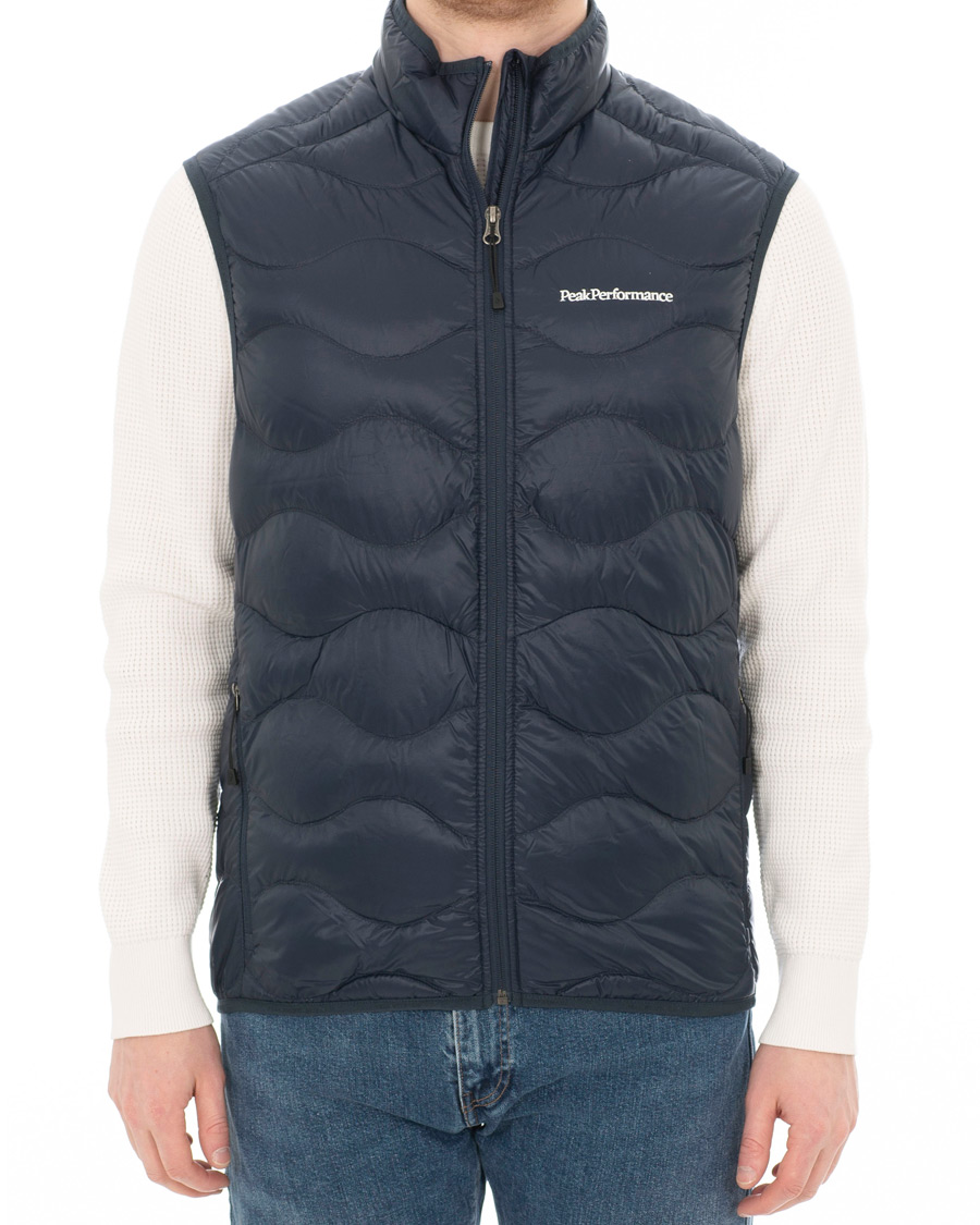 Heren | Jassen | Peak Performance | Helium Vest Blue Shadow
