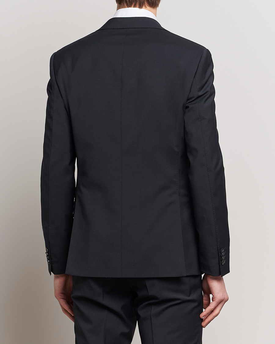Heren | Blazers | Oscar Jacobson | Edmund Wool Stretch Blazer Black
