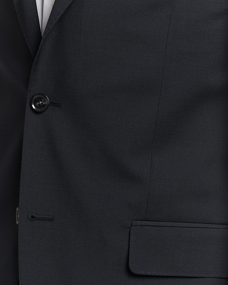 Heren | Blazers | Oscar Jacobson | Edmund Wool Stretch Blazer Black