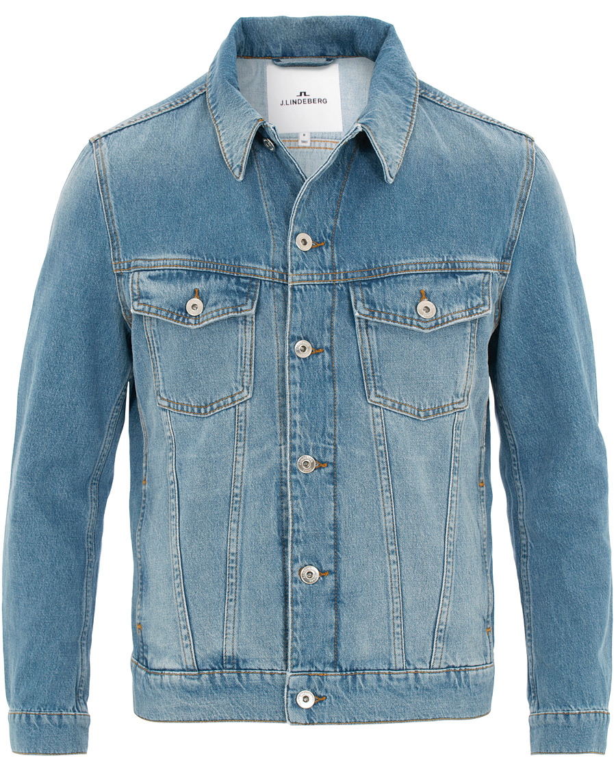 Heren | Jassen | J.Lindeberg | Ran Cali Denim Jacket Light Blue