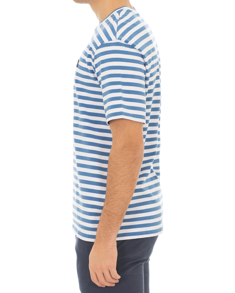 Heren | T-shirts | J.Lindeberg | Charles Stripe Tee Work Blue