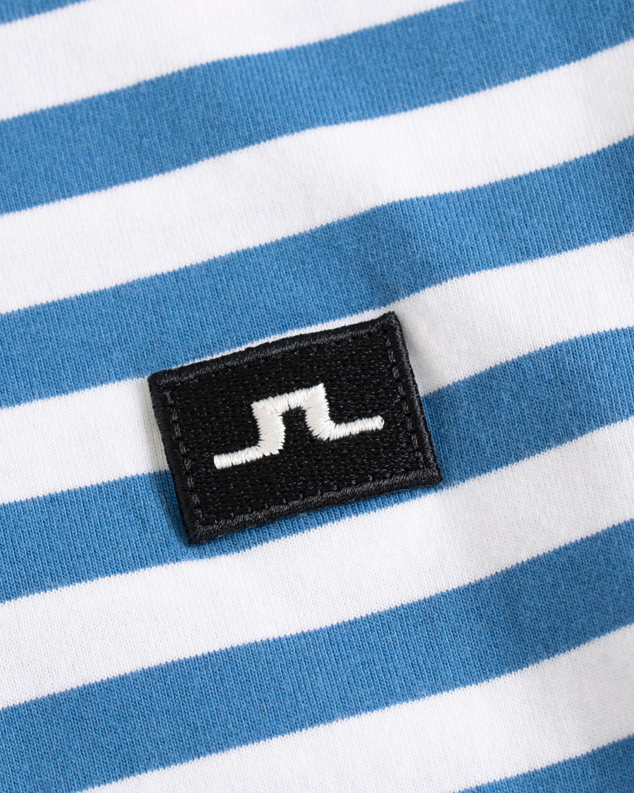 Heren | T-shirts | J.Lindeberg | Charles Stripe Tee Work Blue