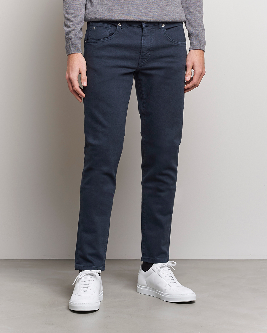 Heren | Casual broeken | J.Lindeberg | Jay Solid Stretch 5-Pocket Pants Navy