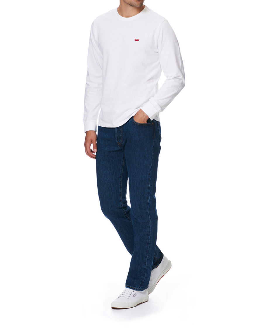 Heren | T-shirts | Levi's | Original Long Sleeve Tee White