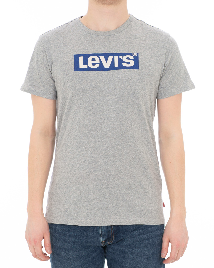 Heren | T-shirts | Levi's | Boxtab Graphic Tee Midtone Heather Grey