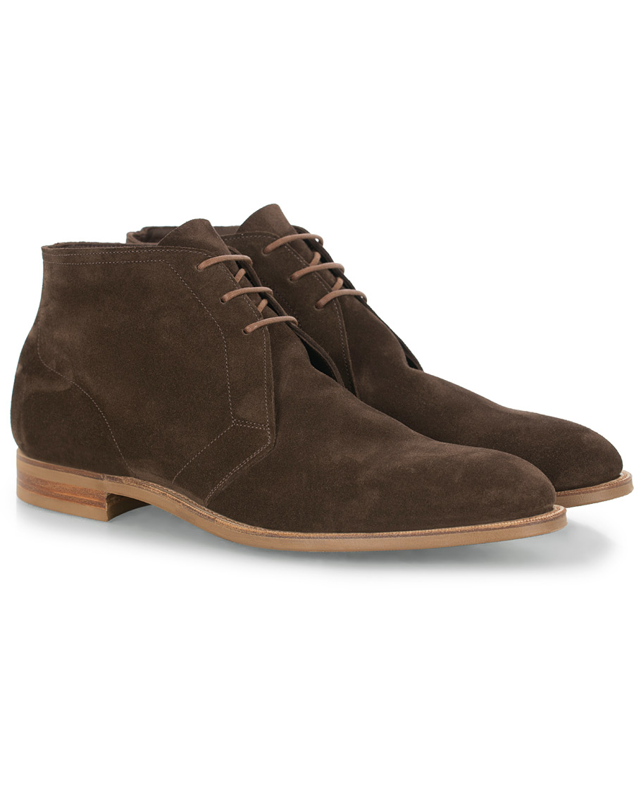 Heren | Edward Green Shanklin Unlined Chukka Boot Mocha Suede | Edward Green | Shanklin Unlined Chukka Boot Mocha Suede