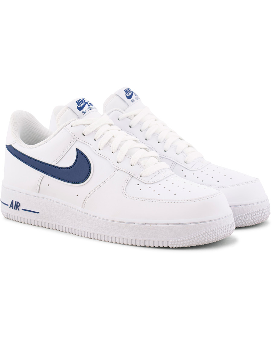 Heren | Nike Air Force Sneaker White/Deep Royal | Nike | Air Force Sneaker White/Deep Royal
