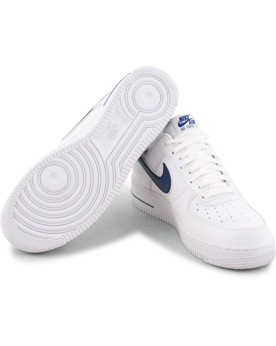 Heren | Nike Air Force Sneaker White/Deep Royal | Nike | Air Force Sneaker White/Deep Royal