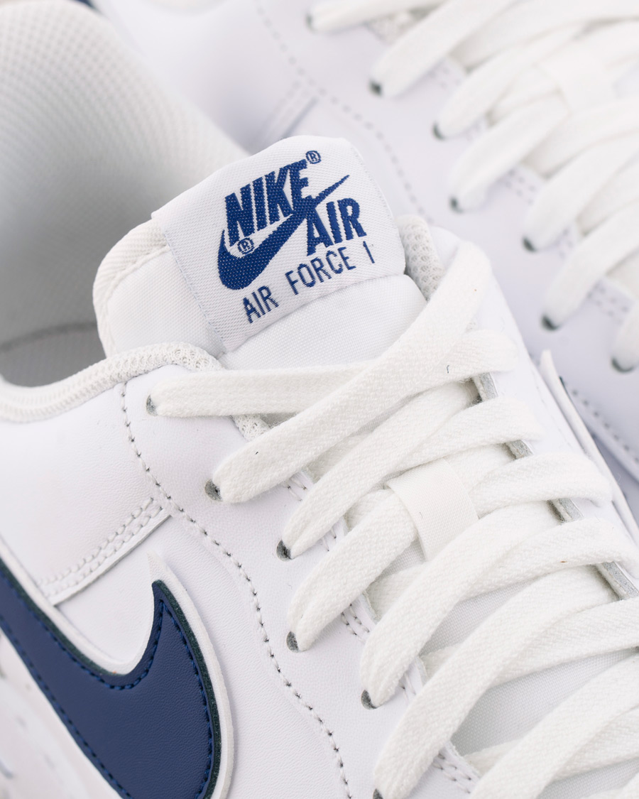 Heren | Nike Air Force Sneaker White/Deep Royal | Nike | Air Force Sneaker White/Deep Royal