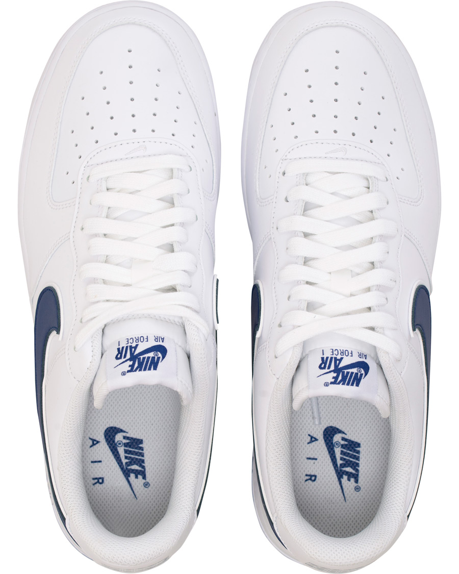 Heren | Nike Air Force Sneaker White/Deep Royal | Nike | Air Force Sneaker White/Deep Royal