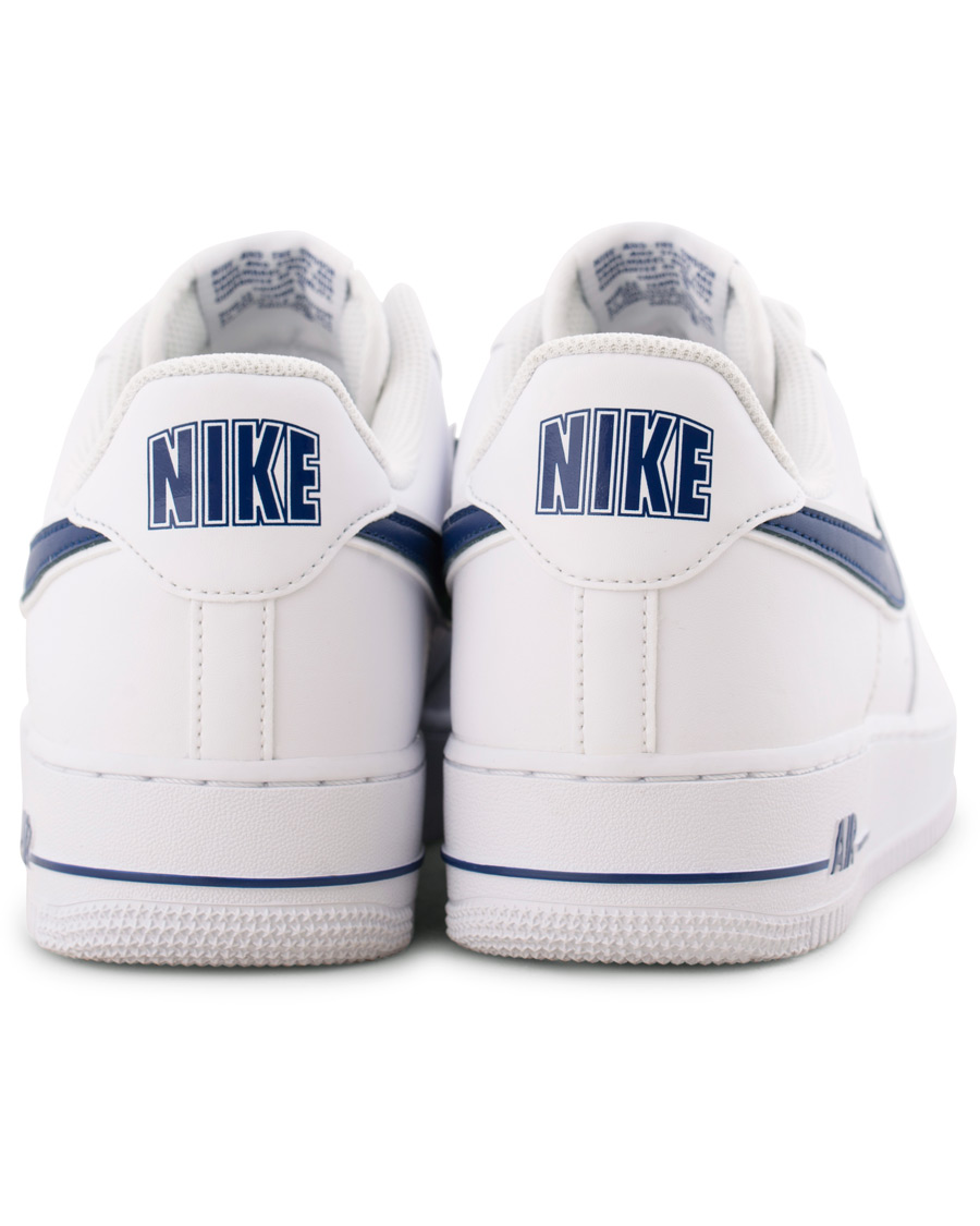 Heren | Nike Air Force Sneaker White/Deep Royal | Nike | Air Force Sneaker White/Deep Royal