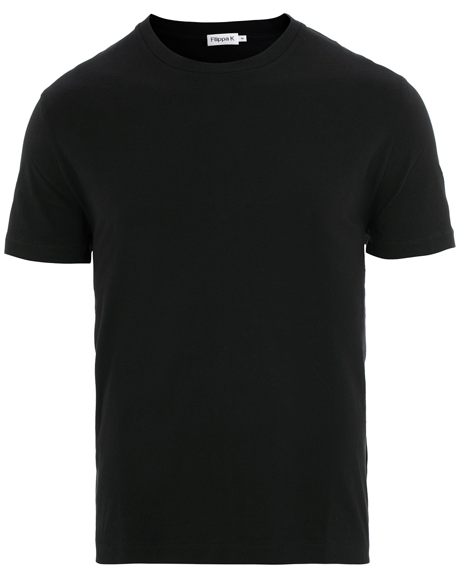 Heren | T-shirts | Filippa K | Single Jersey Regular Tee Black