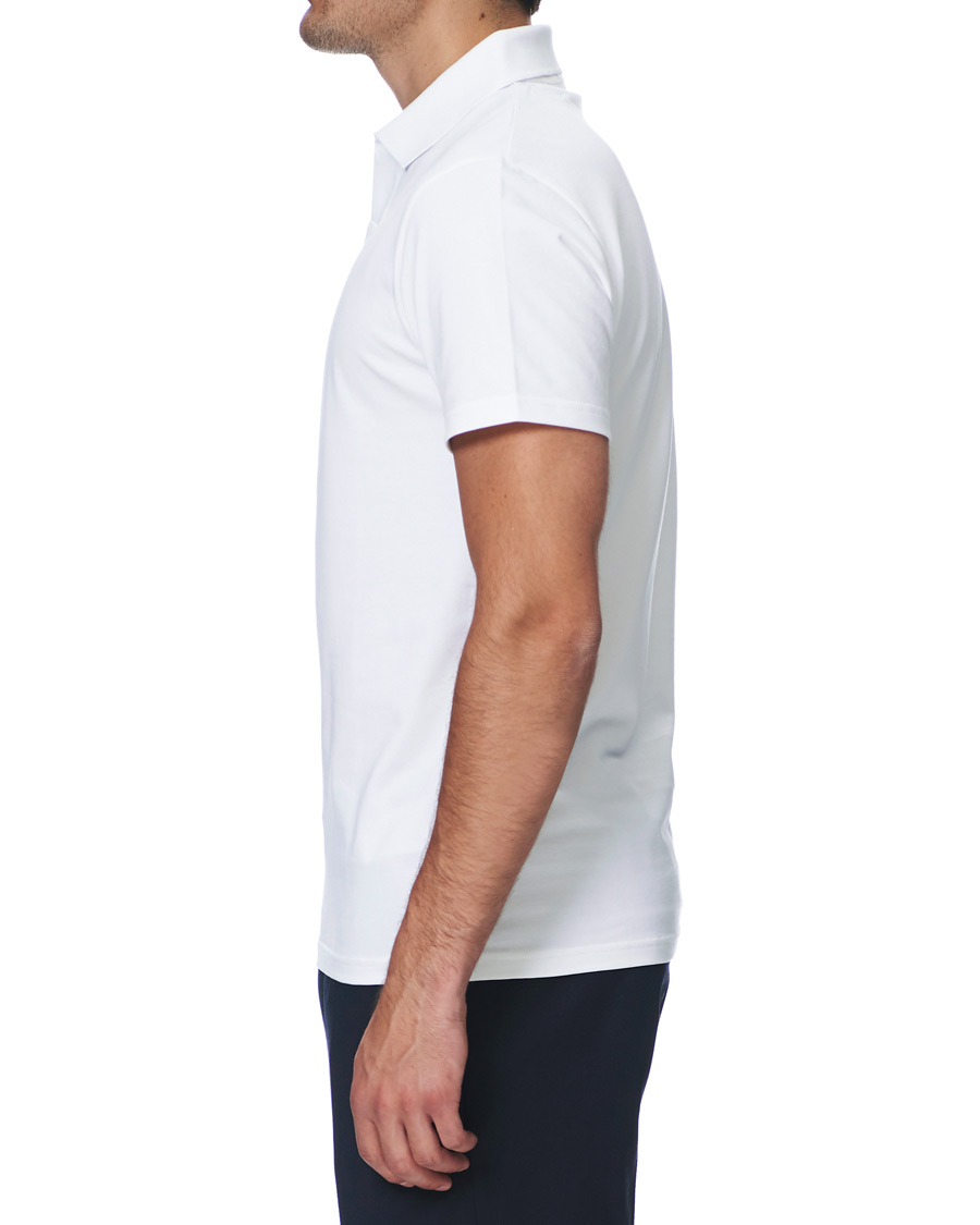 Heren | Polo's | Filippa K | Soft Lycra Polo T-Shirt White