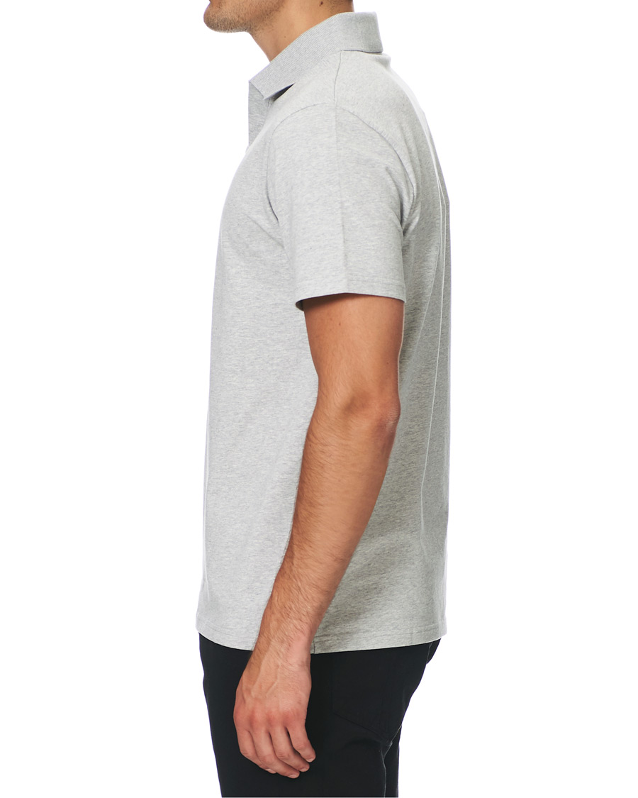 Heren | Polo's | Filippa K | Soft Lycra Polo T-Shirt Light Grey Melange