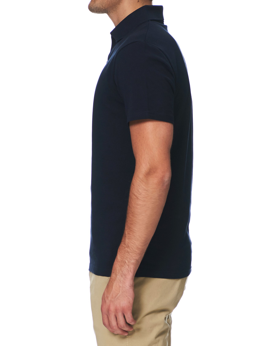 Heren | Polo's | Filippa K | Soft Lycra Polo T-Shirt Navy