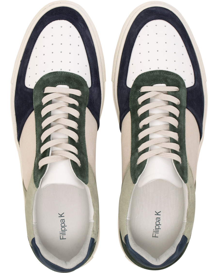Heren | Filippa K Robert Low Mix Sneakers Limestone | Filippa K | Robert Low Mix Sneakers Limestone
