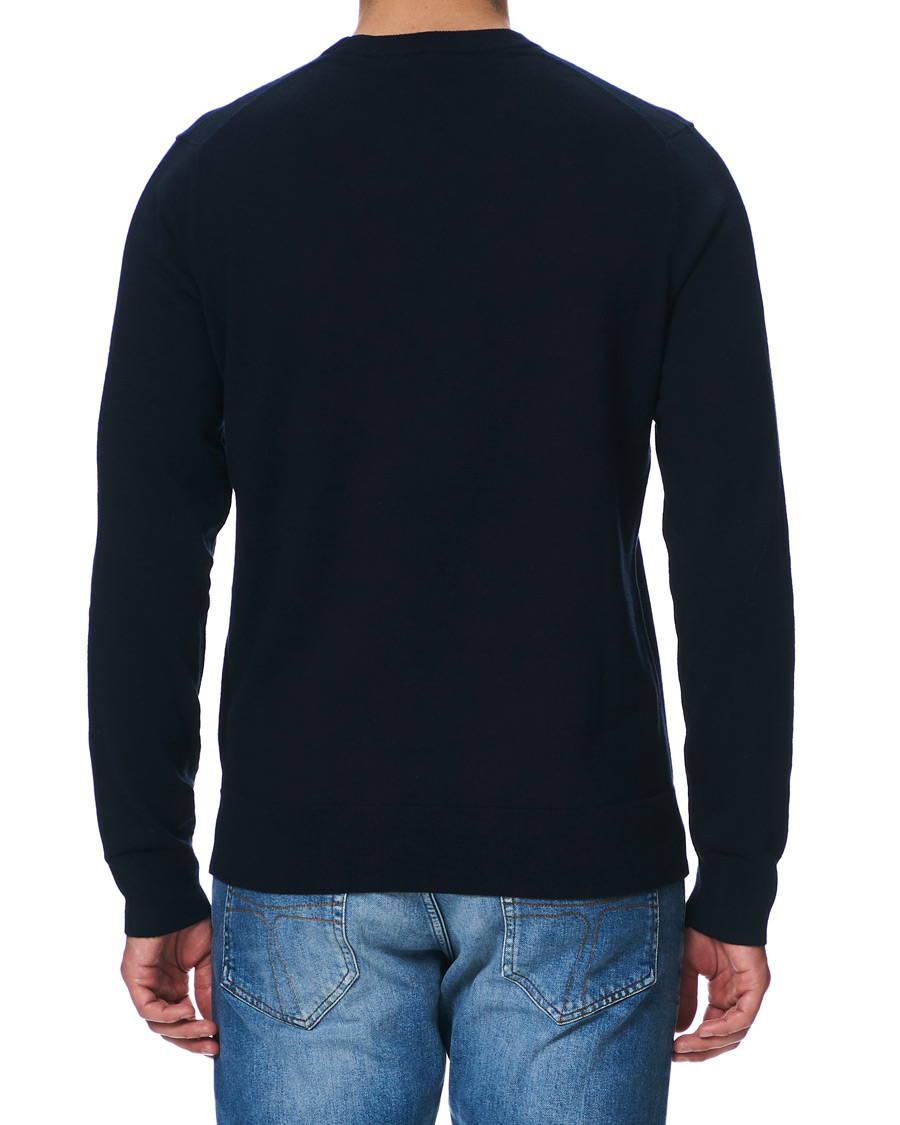 Heren | Truien | Filippa K | Cotton Merino Basic Sweater Navy