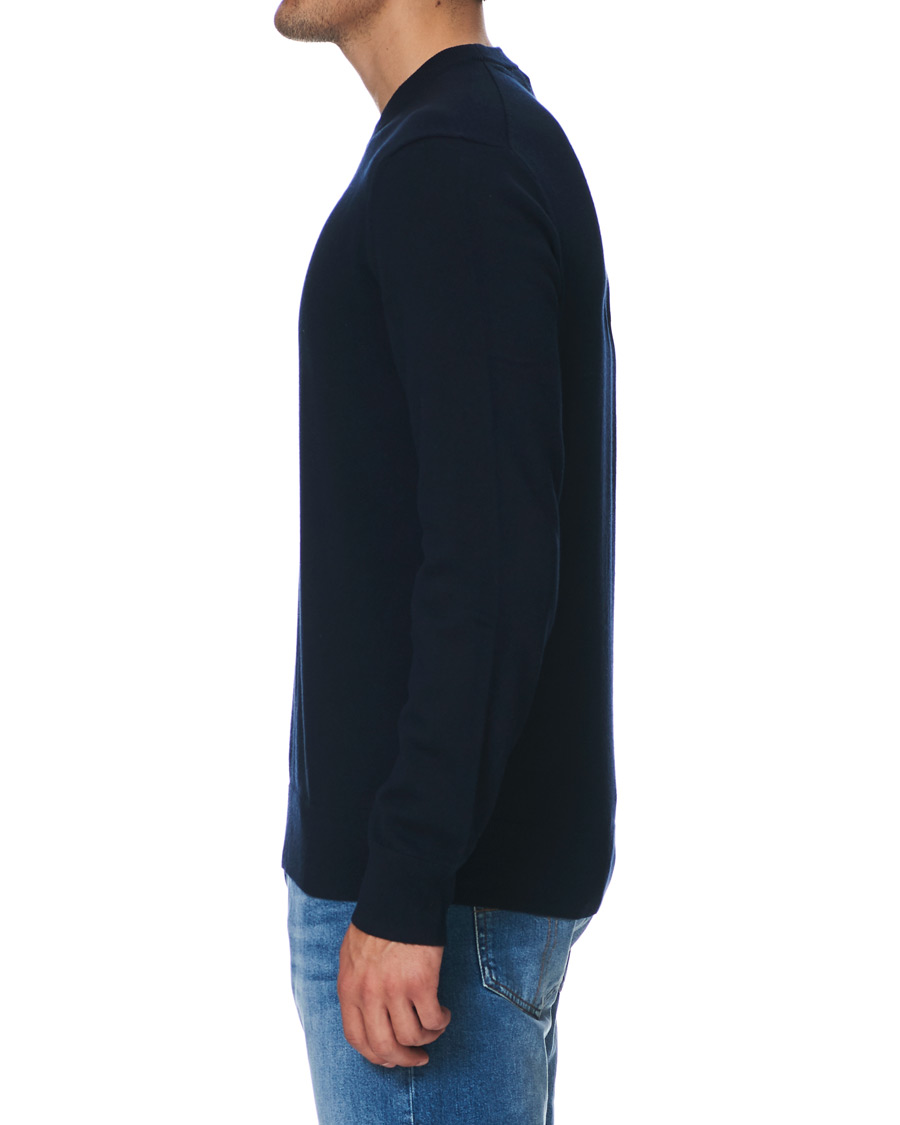 Heren | Truien | Filippa K | Cotton Merino Basic Sweater Navy