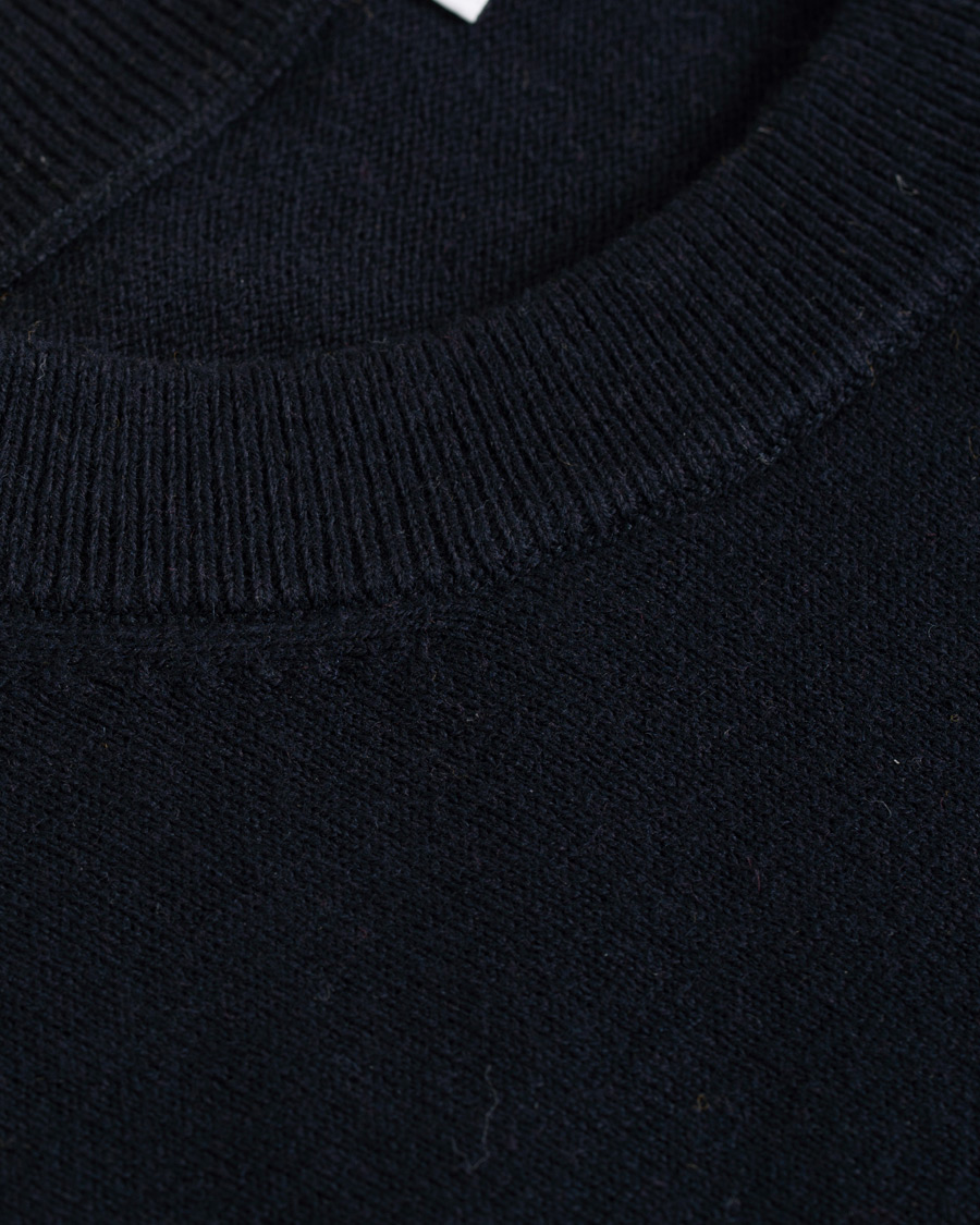 Heren | Truien | Filippa K | Cotton Merino Basic Sweater Navy