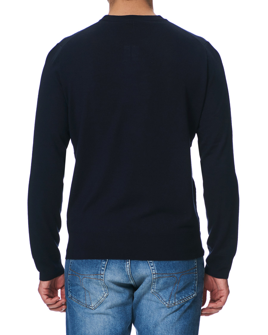 Heren | Truien | Filippa K | Merino Round Neck Sweater Navy