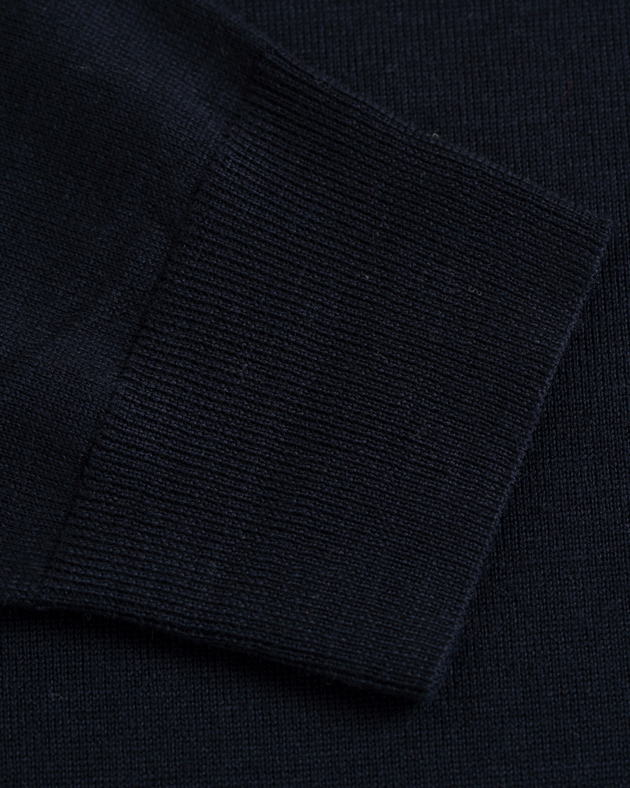 Heren | Truien | Filippa K | Merino Round Neck Sweater Navy