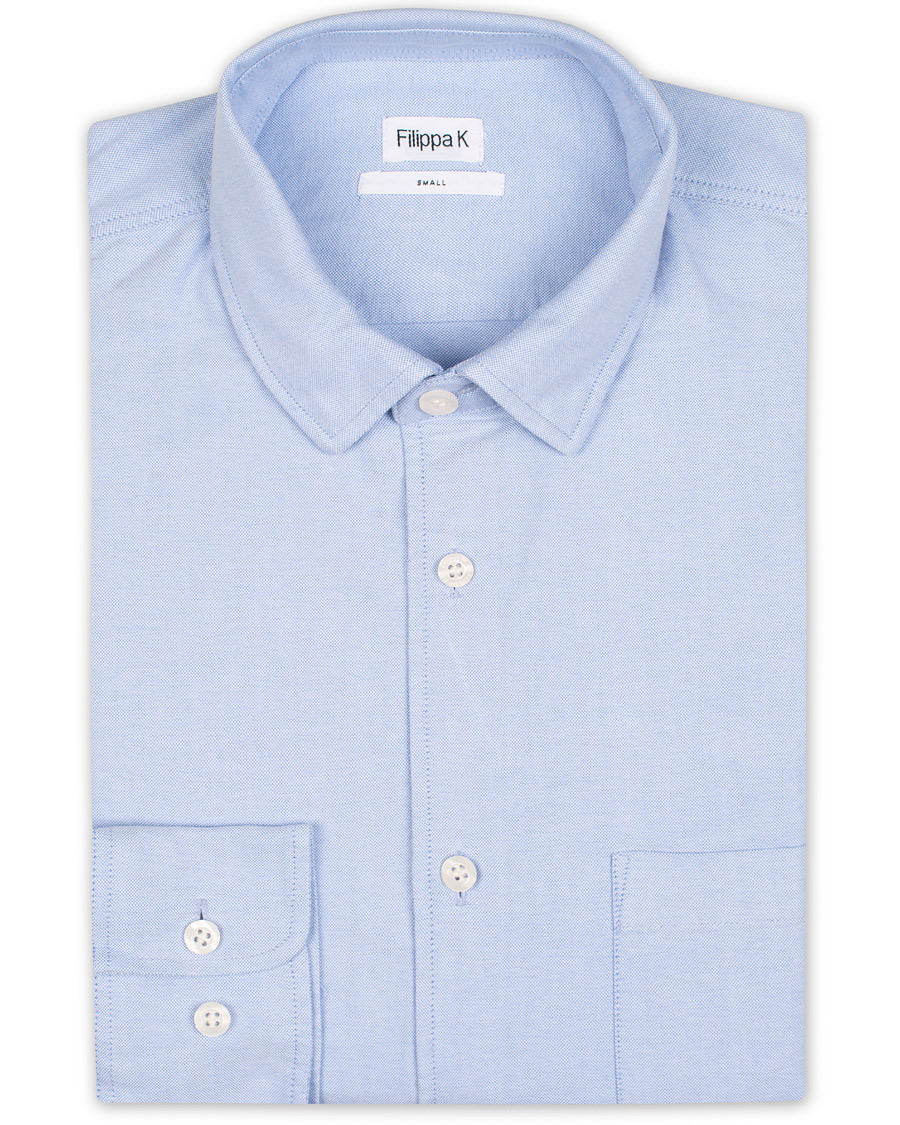 Heren | Overhemden | Filippa K | Tim Oxford Shirt Light Blue
