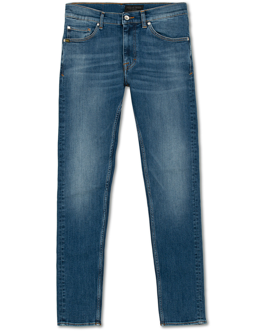 Heren | Jeans | Tiger of Sweden Jeans | Evolve Super Stretch Jeans Medium Blue