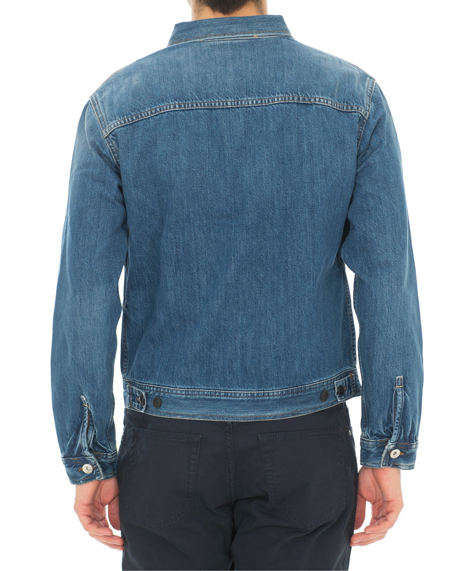 Heren | Jassen | Tiger of Sweden Jeans | Crust Zip Jeans Jacket Dust Blue