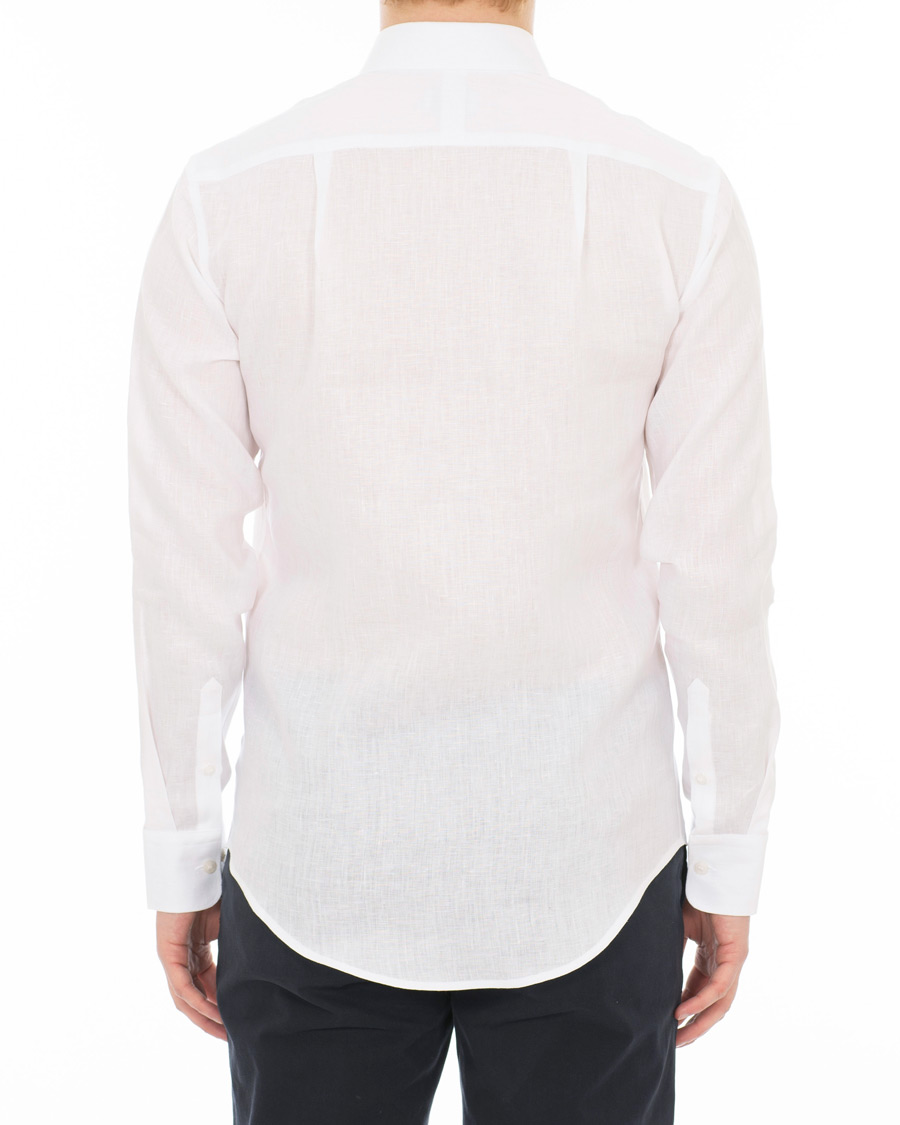 Heren | Overhemden | Tiger of Sweden | Fenald Button Down Linen Shirt White