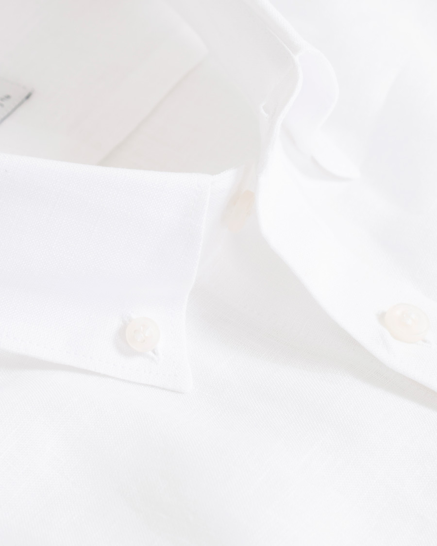 Heren | Overhemden | Tiger of Sweden | Fenald Button Down Linen Shirt White