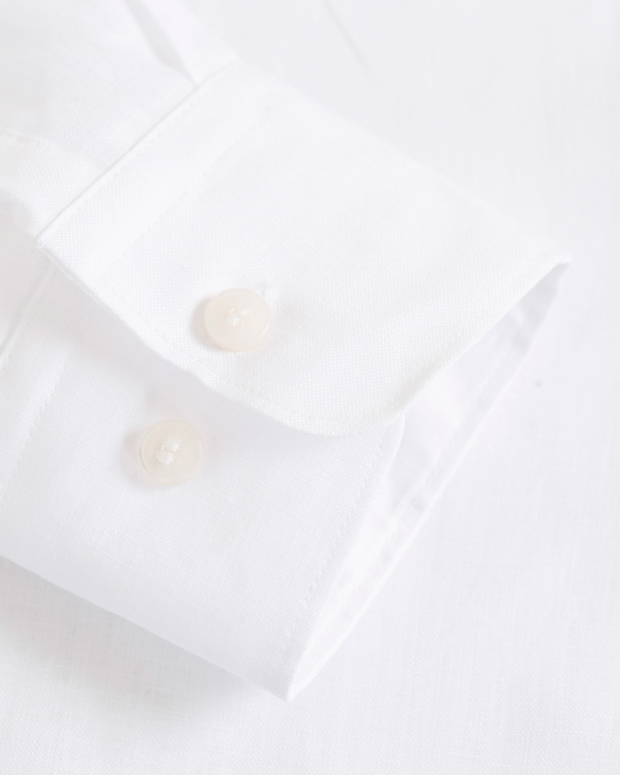 Heren | Overhemden | Tiger of Sweden | Fenald Button Down Linen Shirt White