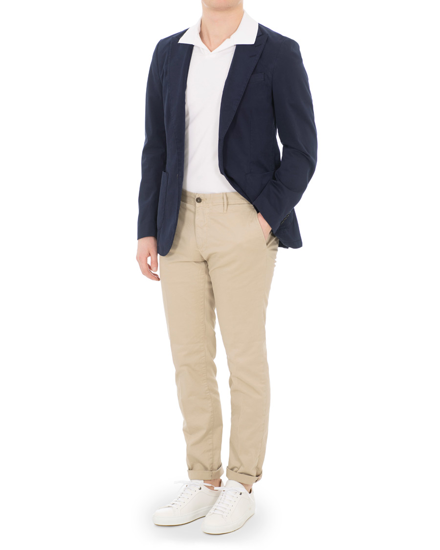 Heren | Blazers | Tiger of Sweden | 1903 Peak Lapel Blazer Blue