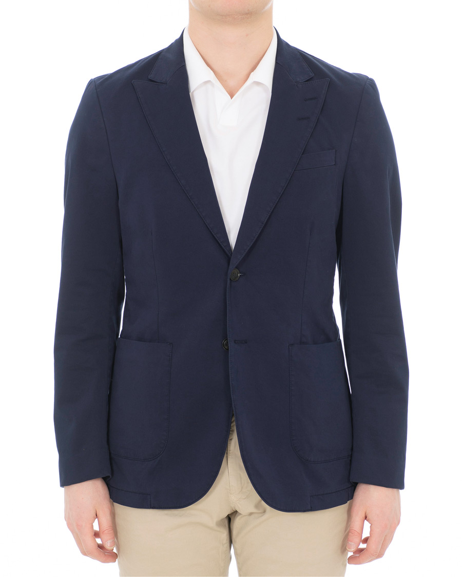 Heren | Blazers | Tiger of Sweden | 1903 Peak Lapel Blazer Blue