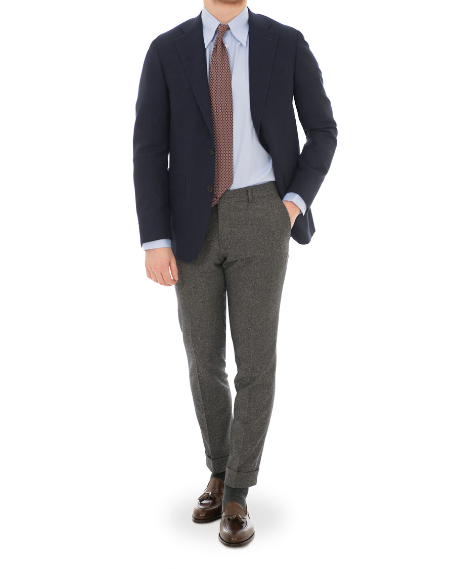 Heren | Overhemden | Turnbull & Asser | Regular Fit Oxford Button Down Shirt Light Blue