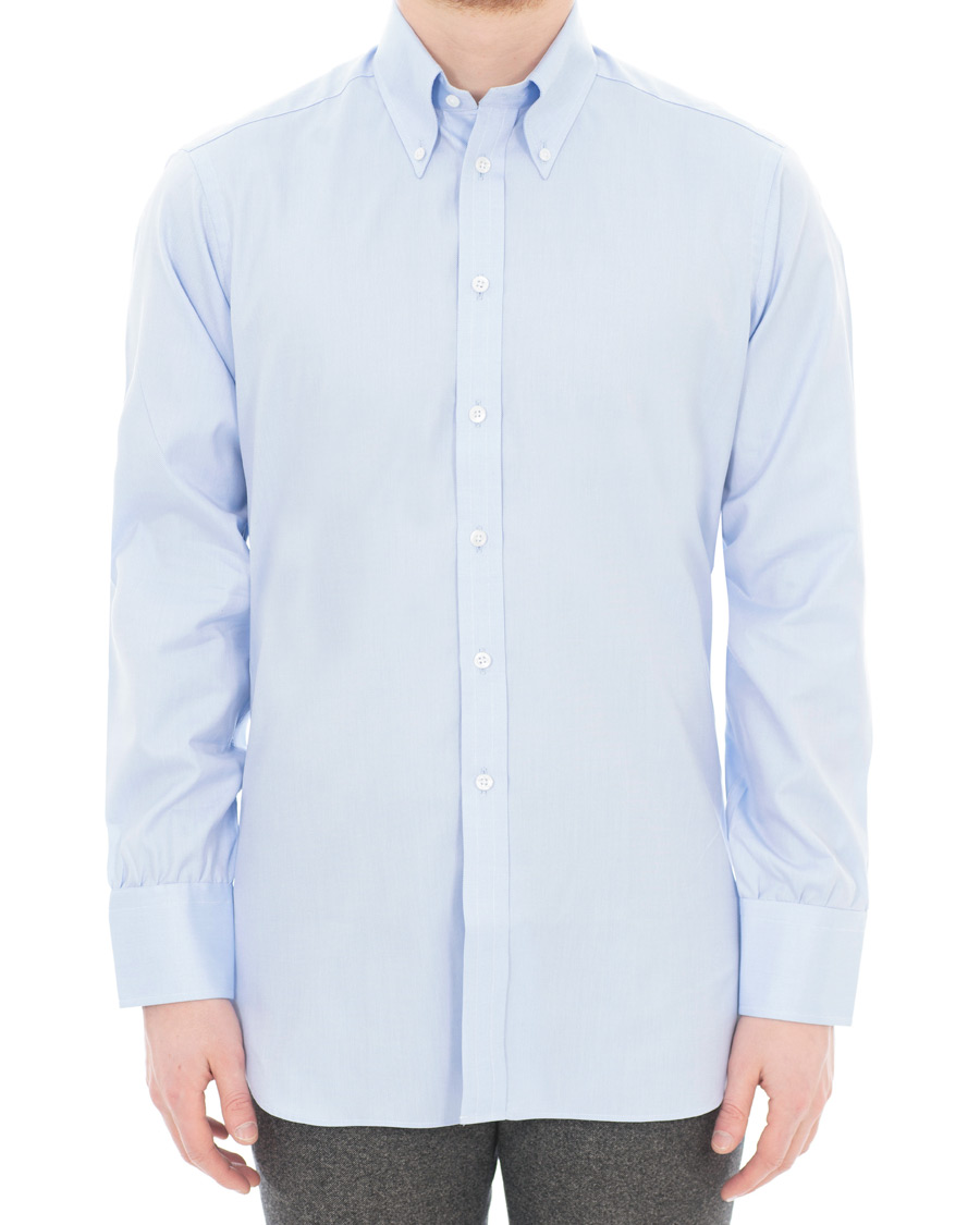 Heren | Overhemden | Turnbull & Asser | Regular Fit Oxford Button Down Shirt Light Blue