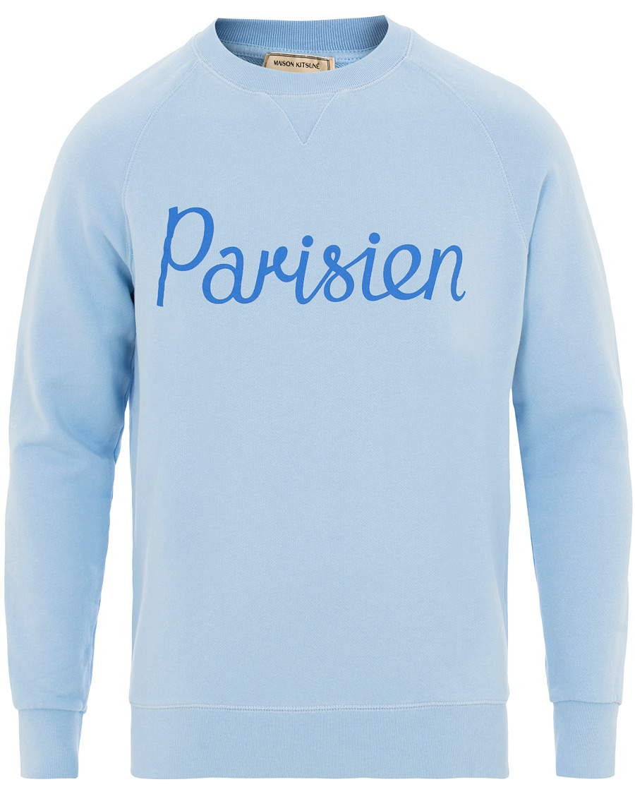 Heren | Truien | Maison Kitsuné | Sweatshirt Parisien Light Blue