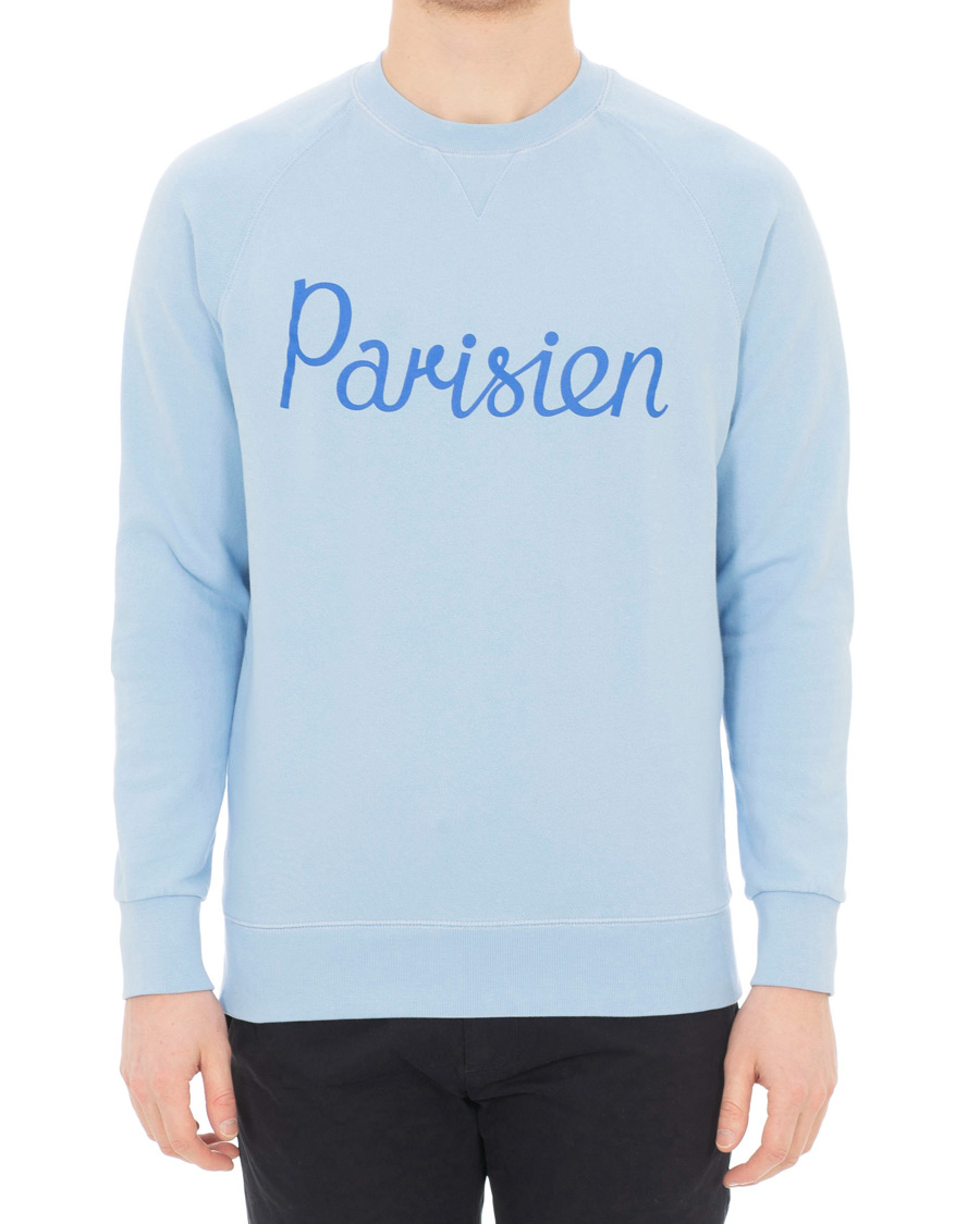 Heren | Truien | Maison Kitsuné | Sweatshirt Parisien Light Blue