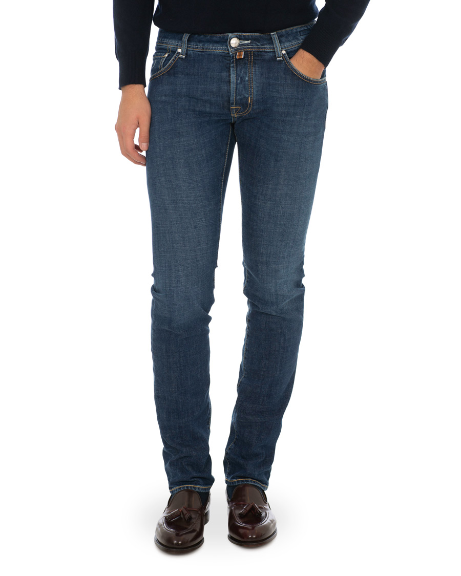 Heren | Jeans | Jacob Cohën | 622 Slim Fit Jeans Mid Blue 