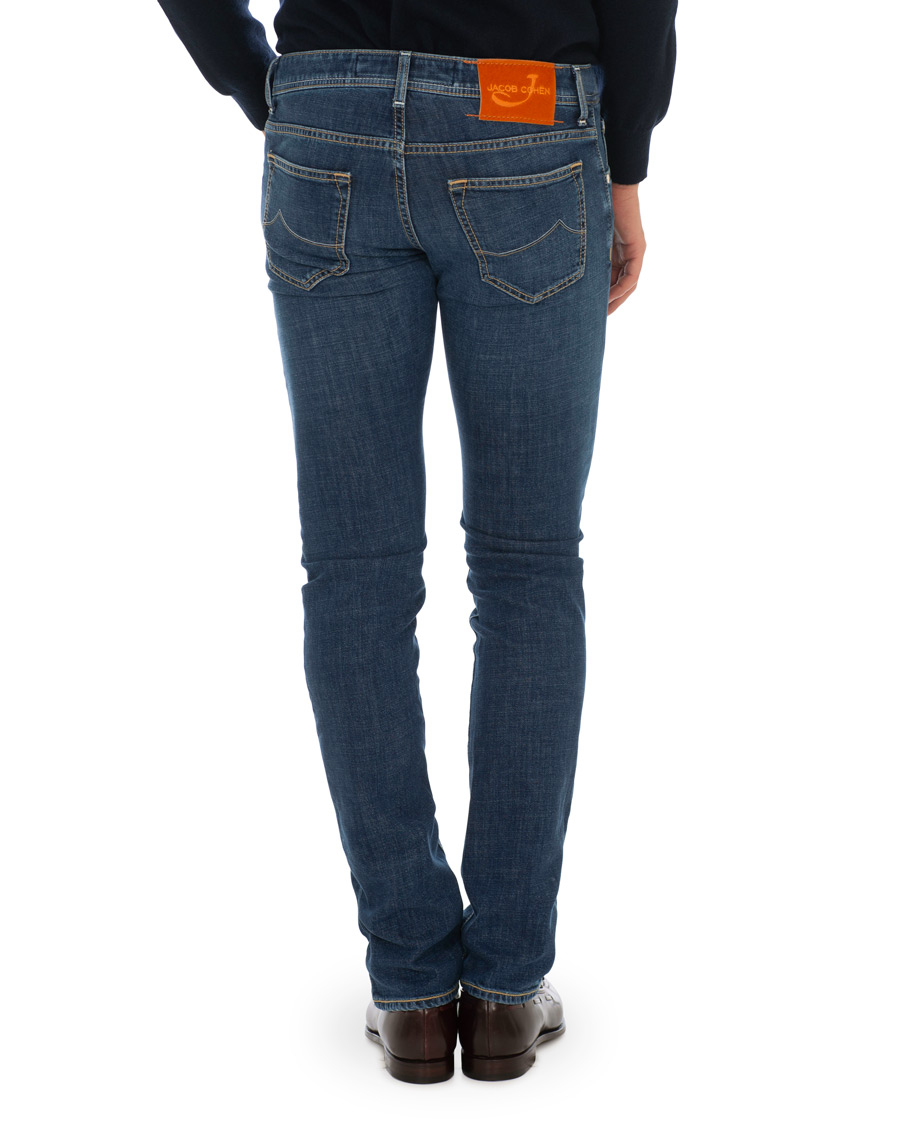 Heren | Jeans | Jacob Cohën | 622 Slim Fit Jeans Mid Blue 