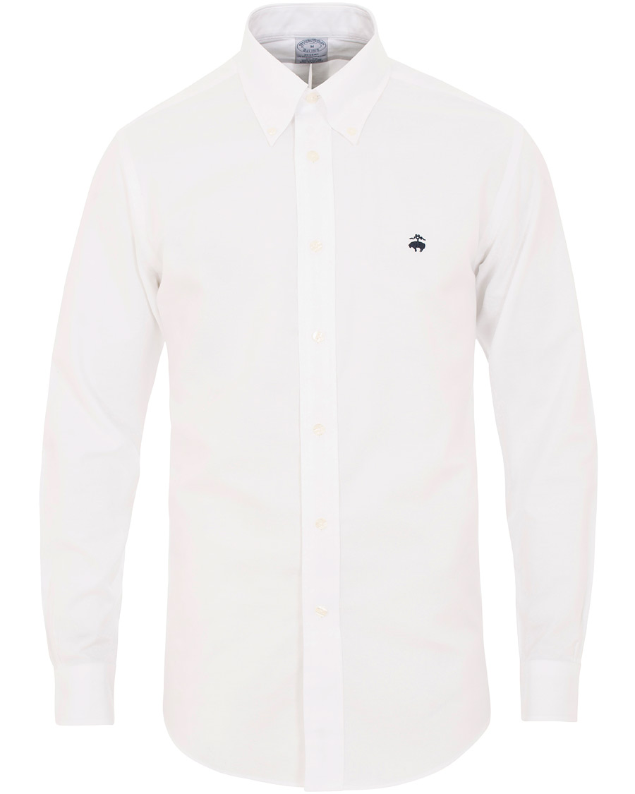 Heren | Overhemden | Brooks Brothers | Regent Fit Non Iron Oxford Button Down Shirt White
