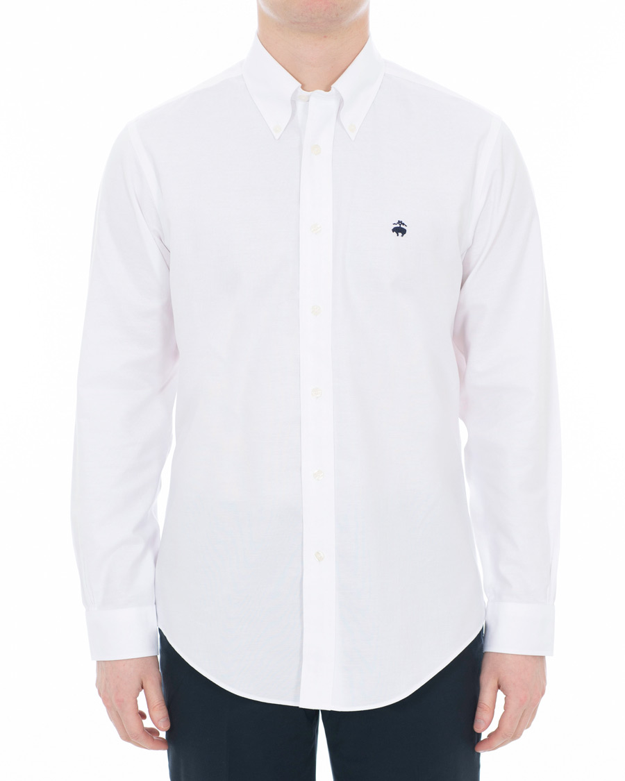 Heren | Overhemden | Brooks Brothers | Regent Fit Non Iron Oxford Button Down Shirt White