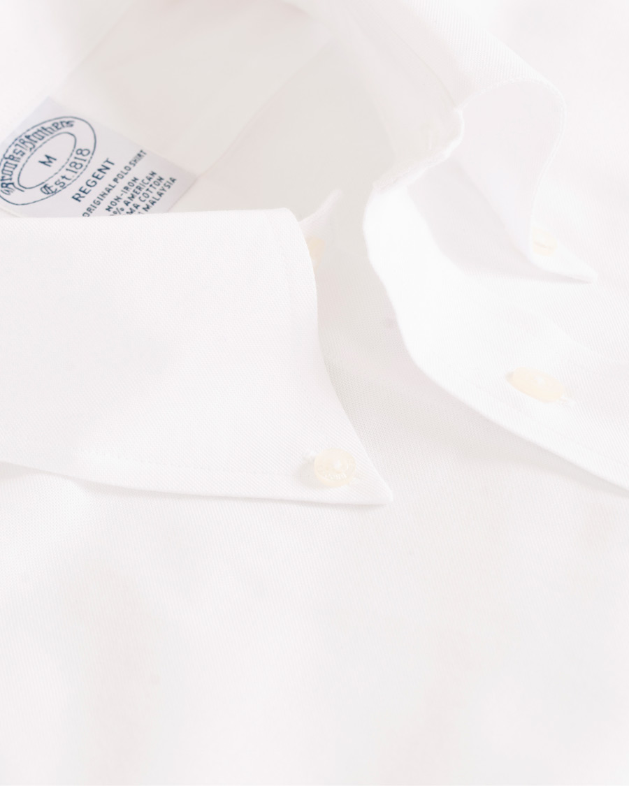 Heren | Overhemden | Brooks Brothers | Regent Fit Non Iron Oxford Button Down Shirt White