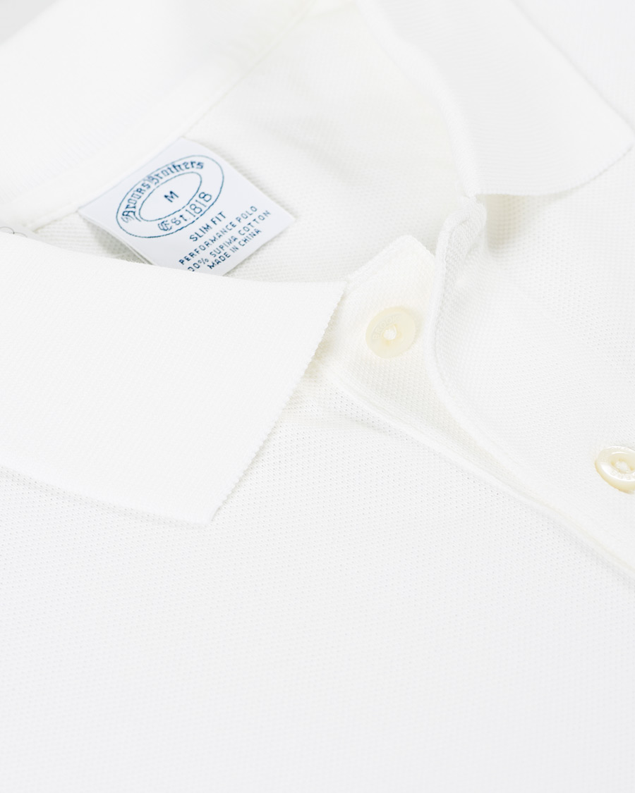 Heren | Polo's | Brooks Brothers | Supima Cotton Polo White