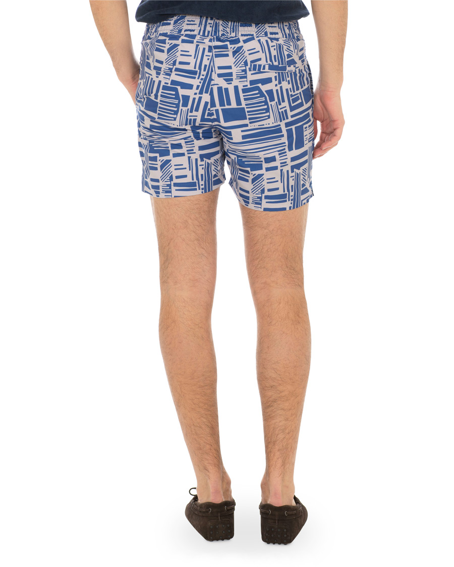 Heren | Zwembroek | Frescobol Carioca | Classic Short Swimshorts Linha Navy/Smoke Grey
