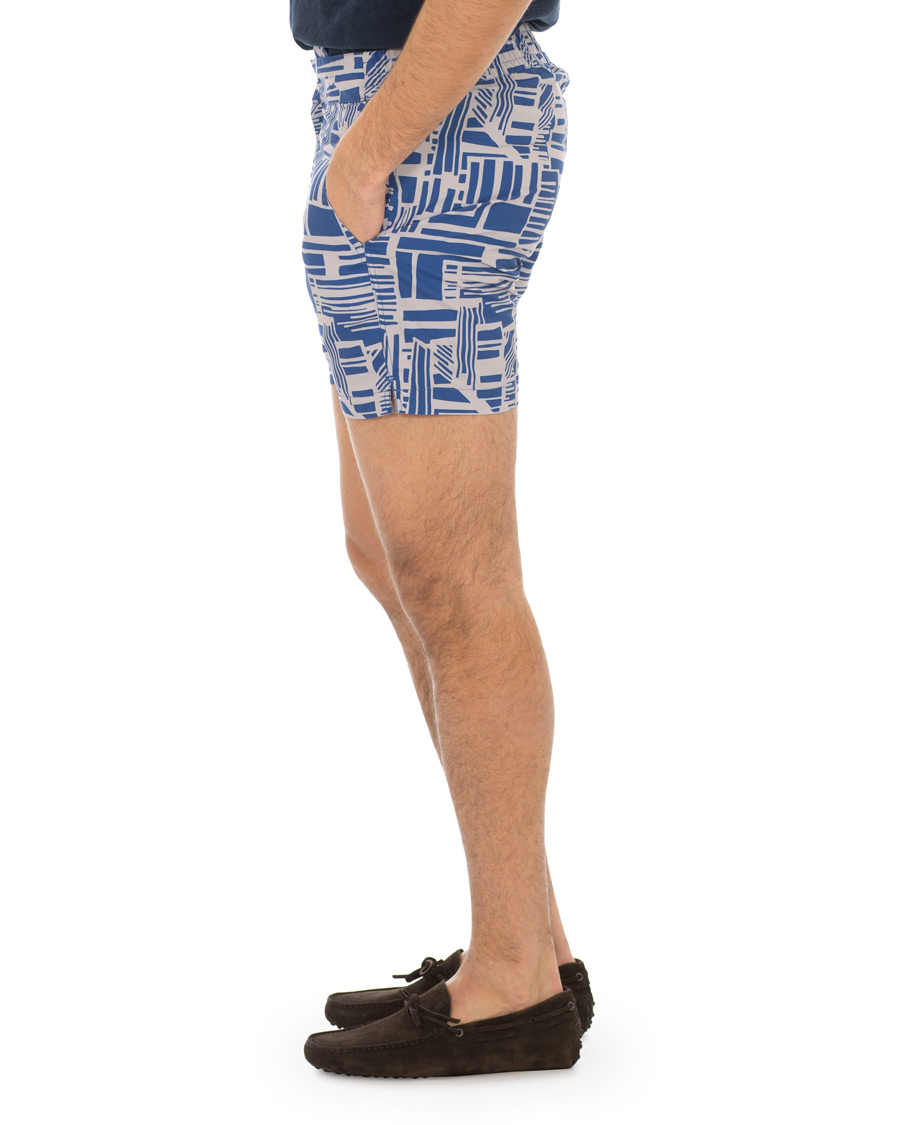 Heren | Zwembroek | Frescobol Carioca | Classic Short Swimshorts Linha Navy/Smoke Grey